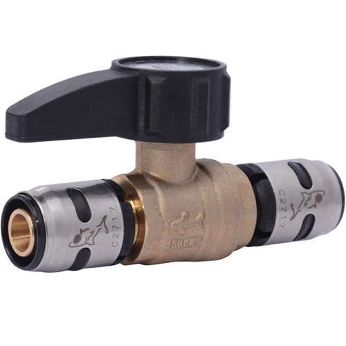 SharkBite 1/2 Inch EvoPEX Ball Valve, Push to Connect Plumbing Fitting, PEX, ...