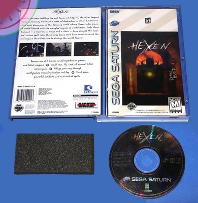 TESTED Sega SATURN Game HEXEN: BEYOND HERETIC has Disc Manual Case Box Completed