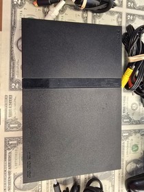 Sony PlayStation 2 PS2 Slim Console Complete Tested w/ ATV Off Road Fury 2 NFRS