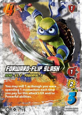 Lightly Played UVS  Forward-Flip Slash - Foil Teenage Mutant Ninja Turtles Unive