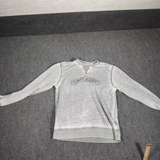 Camp David Gray Fleece Graphic Logo Crewneck ...