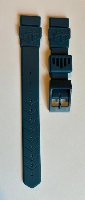 TAG Heuer Formula 1 Dark Blue Rubber Strap 18mm – For 90s F1 Midsize Watches. - Image 2 of 4