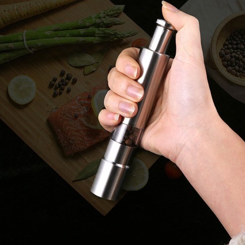 Black Pepper Grinder Manual Press Type Grinding Tool Handheld Mill - Picture 3 of 12