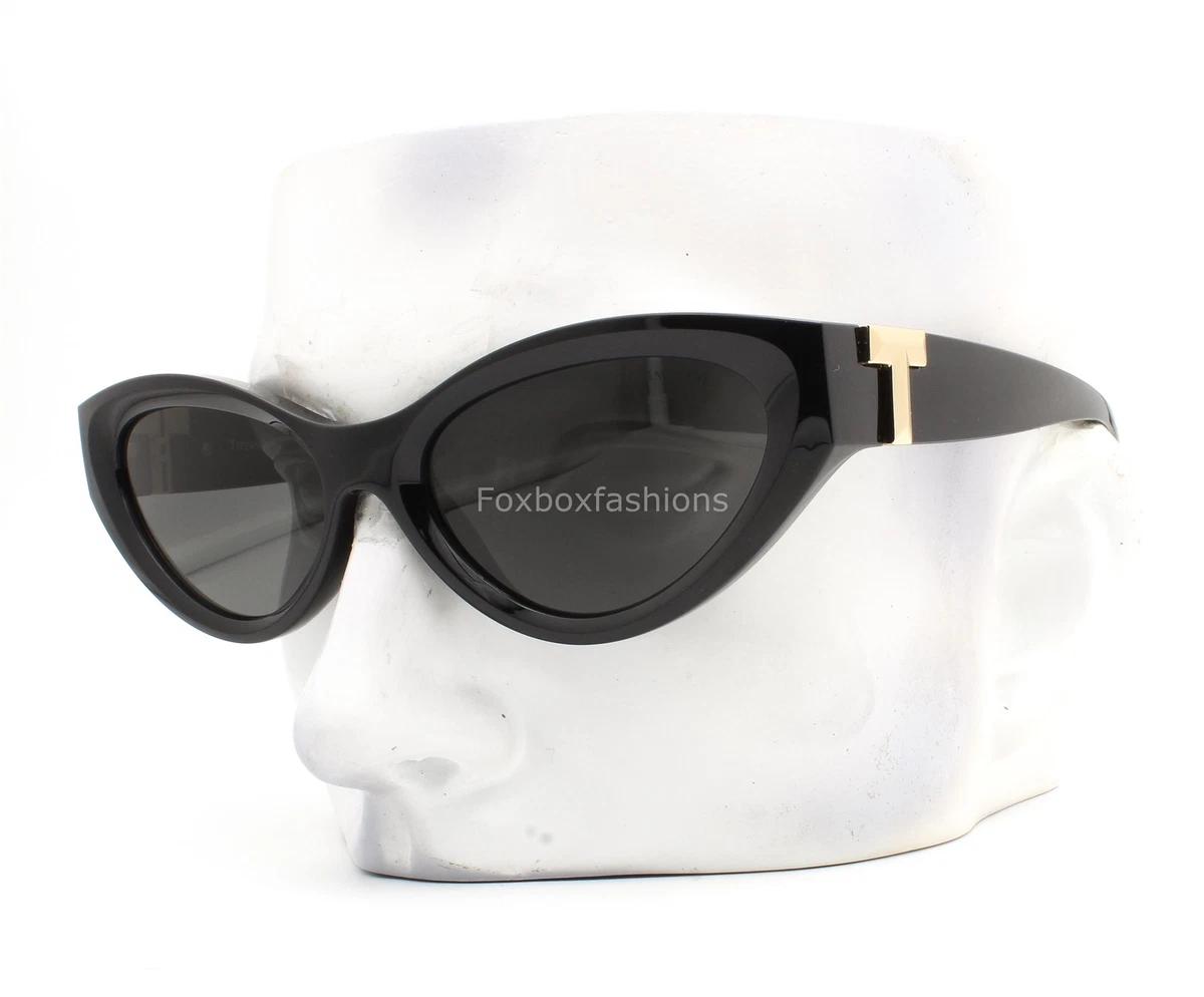 Tiffany sunglasses polarized, black with silver, round with cat eye w cases Tiffany & Co TF4216 8394/4U Polarised Sunglasses - US main image 4