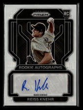 2022 Panini Prizm #RA-RK Reiss Knehr Rookie Autographs White Wave Prizm #/50