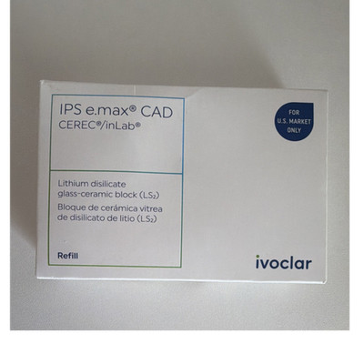 Ivoclar IPS e.max CAD CEREC/inLab Lithium Disilicate Glass-Ceramic Block Refill