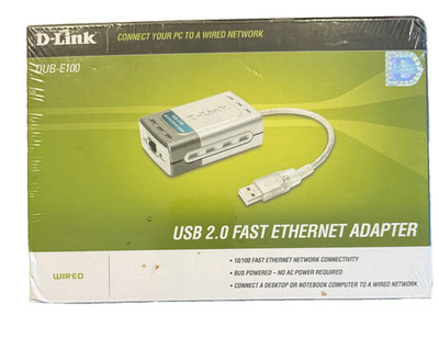 D-LINK High-Speed USB 2.0 to Ethernet Adapter DUB-E100