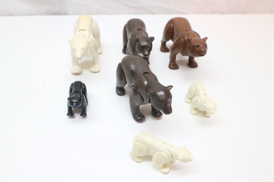 #ad playmobil bear x7 use ice bear prehistory savannah safari western 5103 3567 3632 $24.75