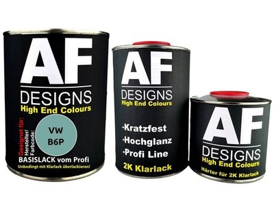 FÜR VW B6P Softgrn Metallic 2,5L Autolack Set Klarlack Härter