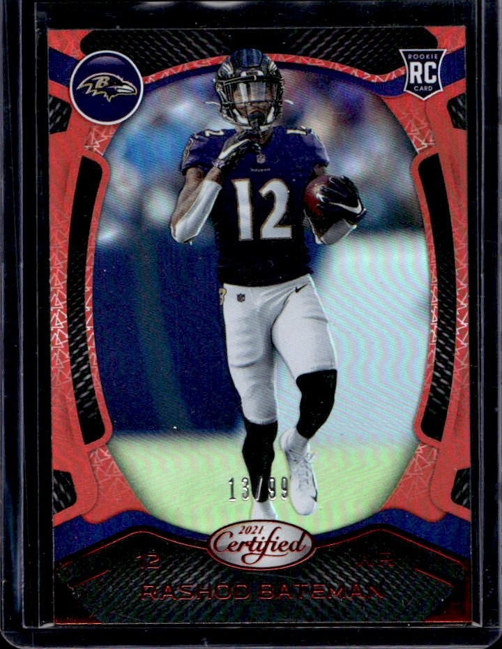 Rashod Bateman Panini Certified #110 Red Mirror