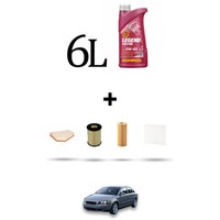 Hoffcar Servicekit 4 Filter Und 6L ÖL FüR Volvo S40 Ii 2.0 D3 110KW Ab 2010