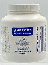 Pure Encapsulations NAC 900mg 240 Capsules N-...
