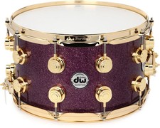 DW Collector's Series Snare Drum - 8 inches x 14 inches, Purple Glass FinishPly