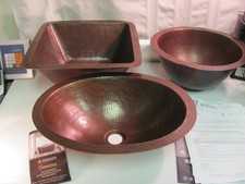 Fregadero de cobre martillado Premier productos de cobre, TerraFirma
