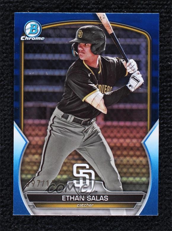 2023 Bowman Draft Chrome Blue Refractor 97/150 Ethan Salas #BDC-1 0y2q
