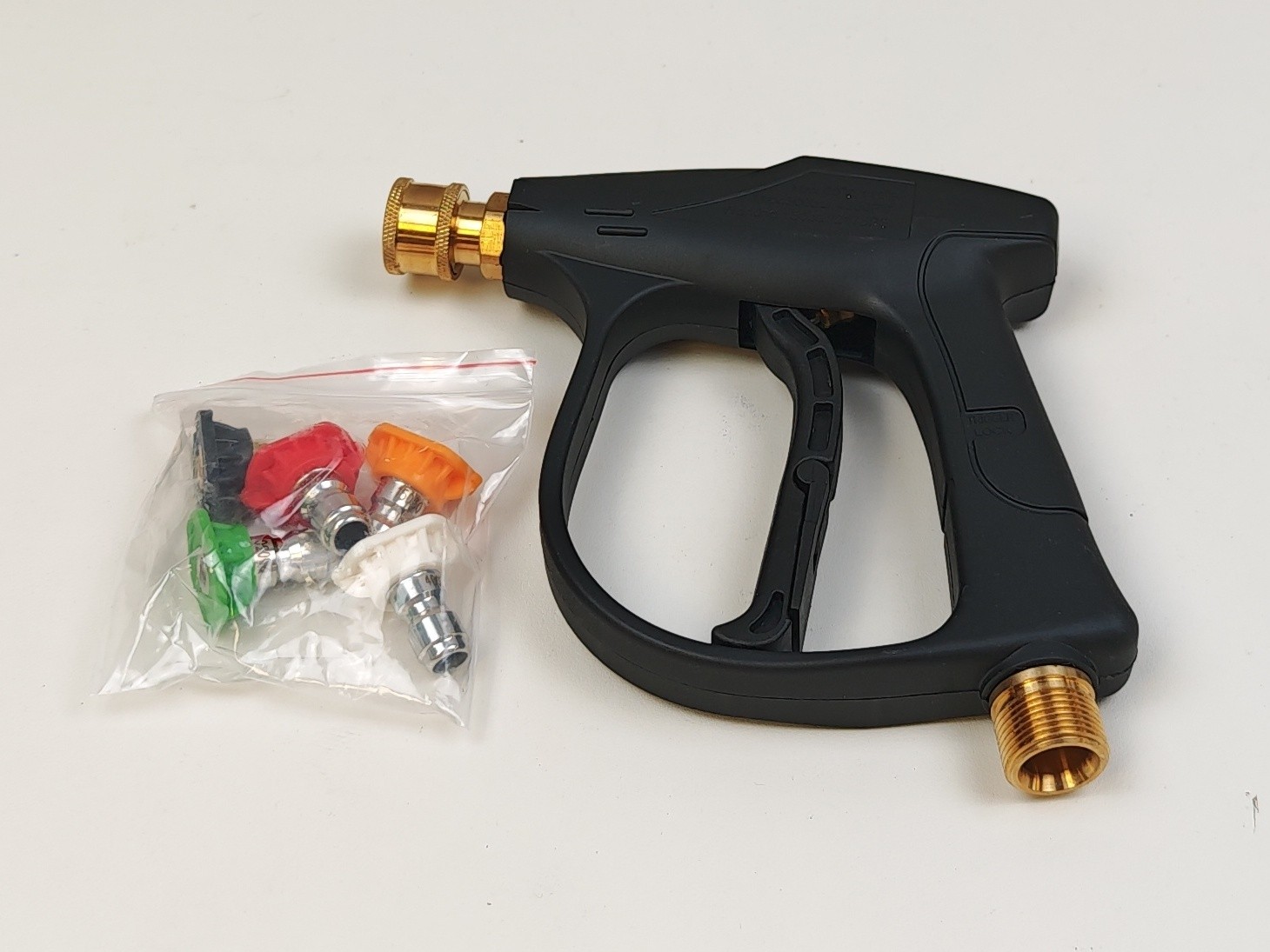 Sooprinse High Pressure Washer Gun,3000 PSI Max with 5 Color Quick Connect Nozzl