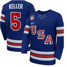 Megan Keller Team USA Winter Olympics 2026 Jersey Blue All STITCHED