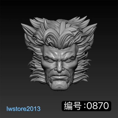 1/6 1/12 1/10 1/18 Wolverine Head Sculpt For 12'' 6'' 7'' 3.75'' Male Figure Body