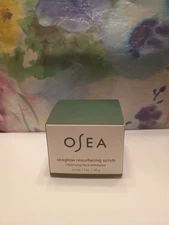 Osea Seaglow Resurfacing Scrub Cleansing Face Exfoliator. Full Size, 50 g/1.7oz.