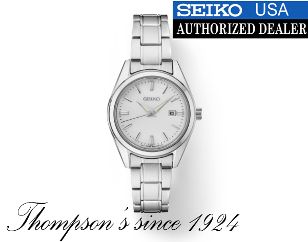 Seiko ESSENTIALS SUR633 100M Water Resistant, Silver Dial | eBay