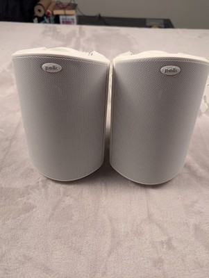 Polk Audio Atrium 4 All-Weather Outdoor Loudspeaker - Pair (White) W Brackets 