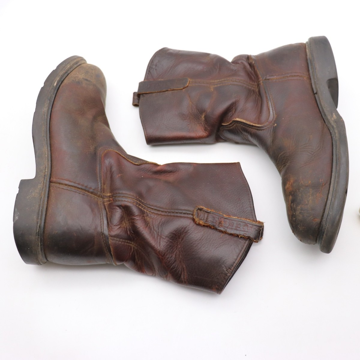 Red Wing Pecos 4470 Steel Toe Pull On Work Boots Mens 8.5 E Brown Leather Red Wing Pecos 4470 Size 8 EE Pull-On Steel | Mercari main image 3