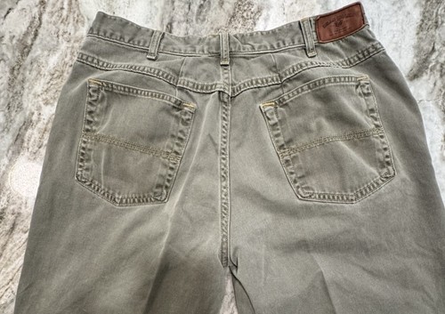 Bills Khakis Pantalone Uomo Vintage 5 Tasche Chino Verde Muschio 32x27 ALTERATO *LEGGI* - Foto 7 di 23
