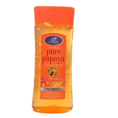 100% Pure Papaya Extract Glow Even Body Oil 48hr Lightening Super Moisturizing 