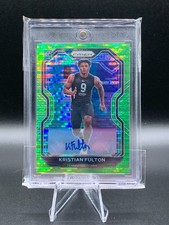 2020 Panini Prizm Football Kristian Fulton Auto Neon Green Pulsar