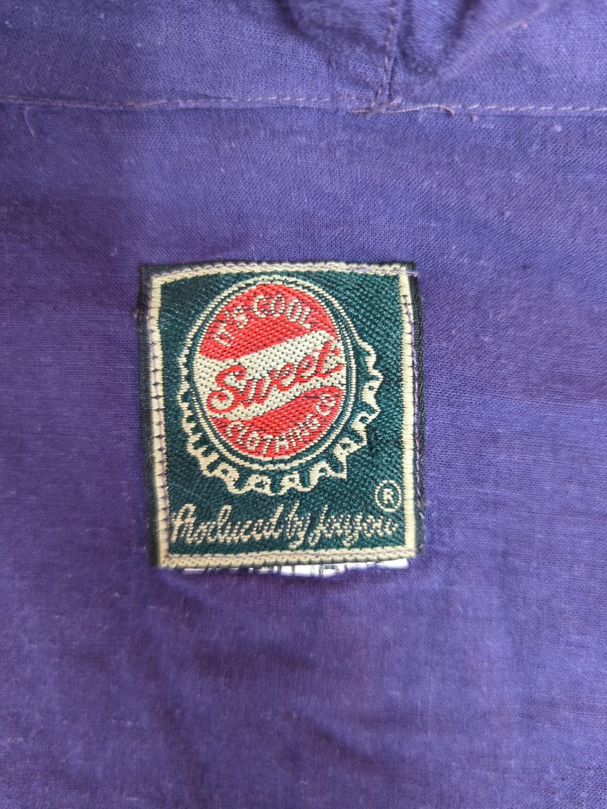 Patchwork flannel 1/4 Zip Pullover reversible Hoo… - image 7