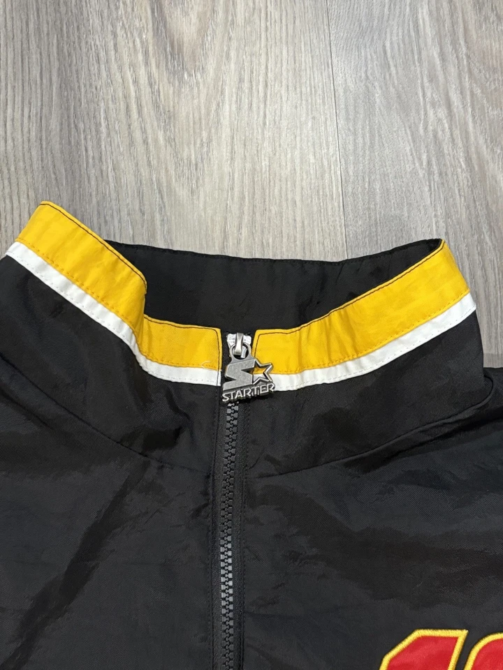 Chaqueta con cremallera completa para hombre Ryan Blaney Starter negra/amarilla Advance Auto Parts Foto 4 de 4