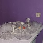 Vintage Adams Azalea 10place China matching cut crystal glassware,serving pieces — photo 7