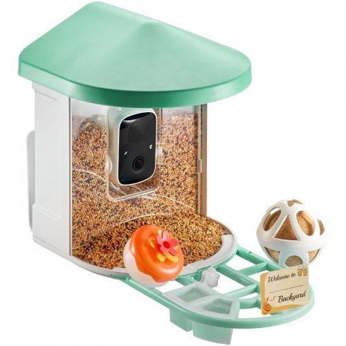 Smart Bird Feeder with Camera 2K HD AI Identify 10000 Bird Species