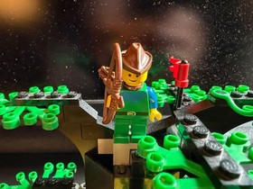 LEGO 6066 Castle Forestmen CAMOUFLAGED OUTPOST Near Complete With Manual *READ*