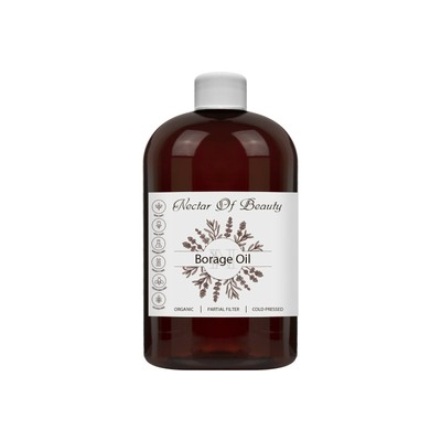Borage Seed Oil 100% Pure Organic GLA 22% Cold Pressed Natural 8 Oz Carrier Oil