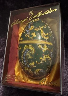 Vintage Chambers Candy Co. England Metall Osterei Blechdose Deko Fabergé