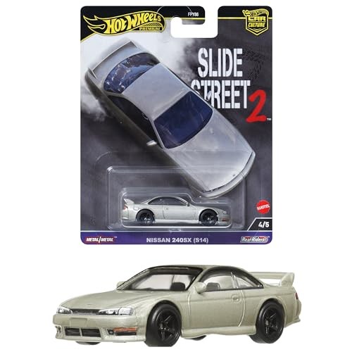 ホットウィール　カーカルチャー　日産 240SX (S14)  10台 Hot Wheels Car Culture Slide Street Nissan 240SX S14 Toy Car