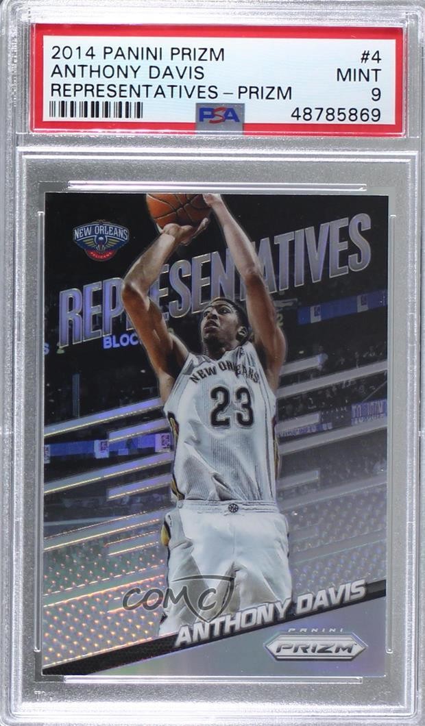 2014-15 Panini Prizm Representatives Anthony Davis #4 PSA 9 MINT e2h
