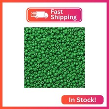 LEECOON 3mm Green Color Seed Beads,100grams About 3500pcs Size 8/0 Small Seed Be