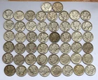 Silver 44 Mercury Dimes & 6 Roosevelt $5 Face Value 90% Mixed Dates 1917-1948