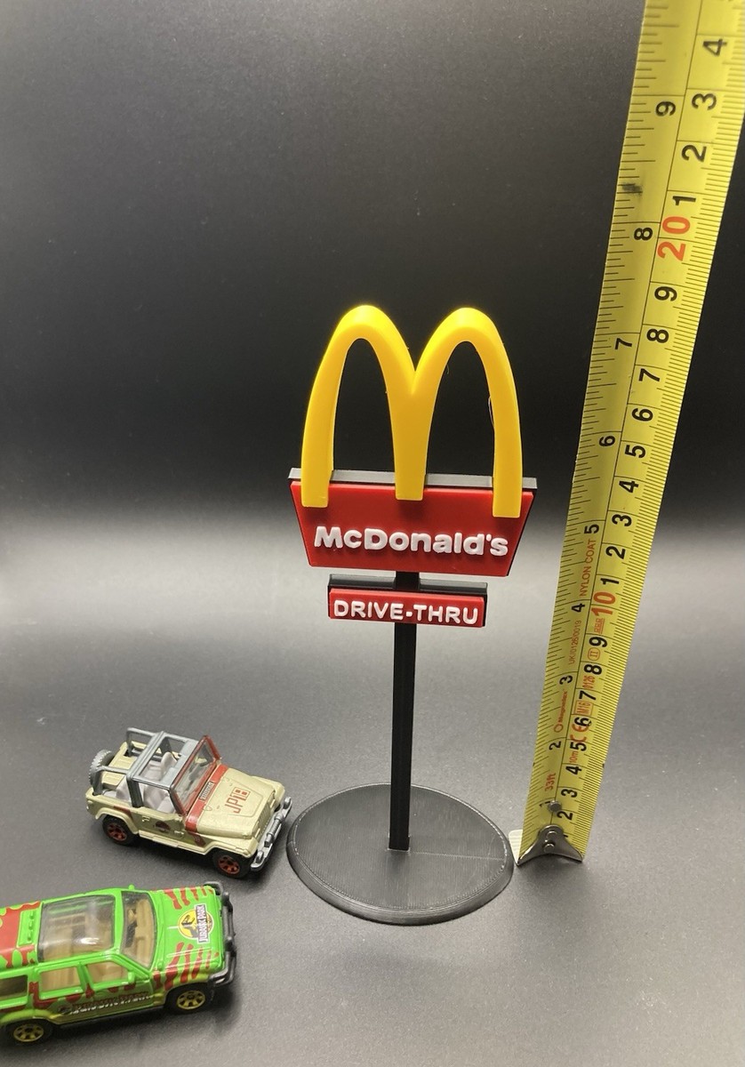 3D Printed: Miniature McDonald's Sign Advertising Golden Arches
