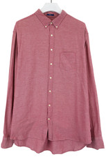 GANT Regular Shirt Men's 3XL Dusty Pink Button-Down Pocket Lightweight Flannel