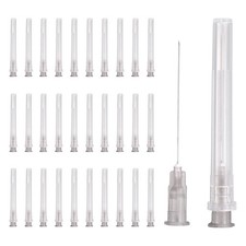 100 Pcs Dispensing Needle 27 Gauge 1.5", Stainless Steel Tips Gray 