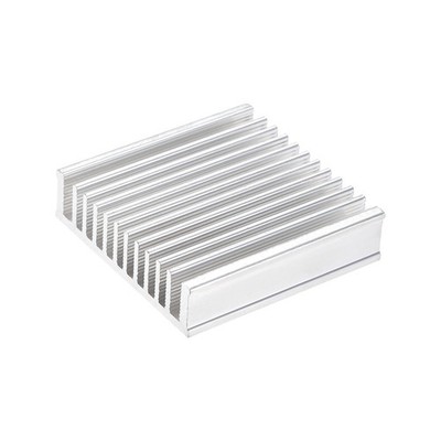 Parallele Kerben Kühlkörper für MOS GPU IC Chip 50 x 50 x 13 mm Silber