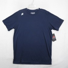 New Balance Mens T-Shirt XL NB Dry Short Sleeve Tech Tee Navy Blue Athletic New