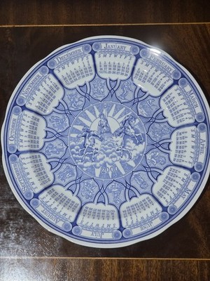 Spode Millenium Kalenderteller 10 Neuwertig Limited Edition 2000