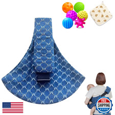 Baby Sling Carrier Adjustable Ergonomic Travel Wrap 10-45lbs Newborns to Toddler
