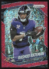 2025 Panini Prizm Red Shimmer 35/49 Rashod Bateman #273 JW1