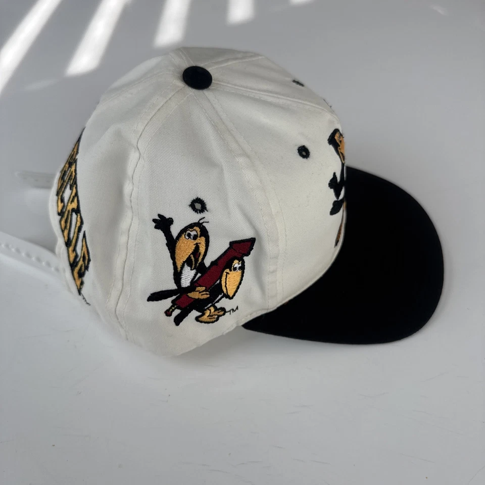 Vintage - 90s 1993 Heckle & Jeckle Viacom American Needle Blockhead Snapback Hat - Image 3 of 4