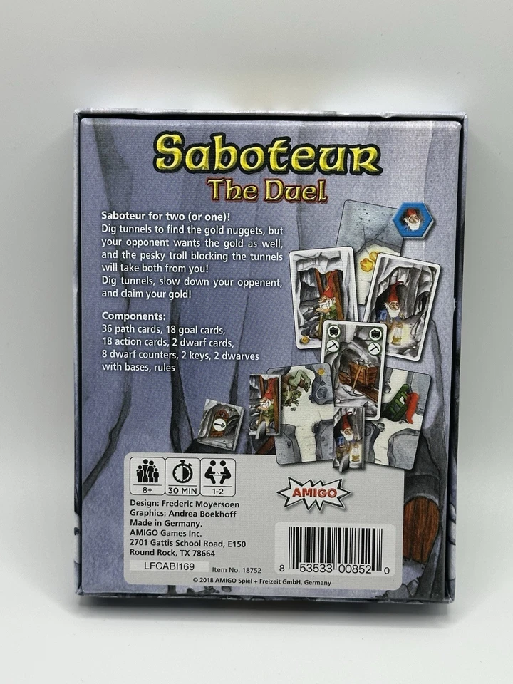 Saboteur The Duel Card Game by AMIGO Games Inc. Ages 8 & Up Frederic Moyersoen - Image 2 of 3